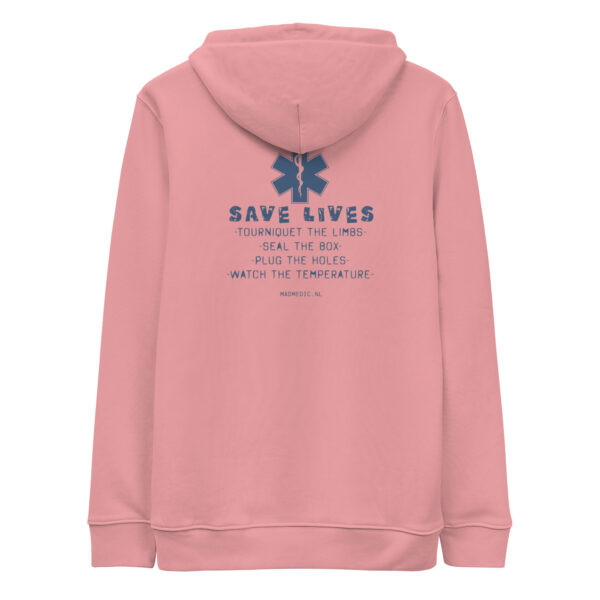 Unisex essential eco hoodie Save Lives - Afbeelding 4