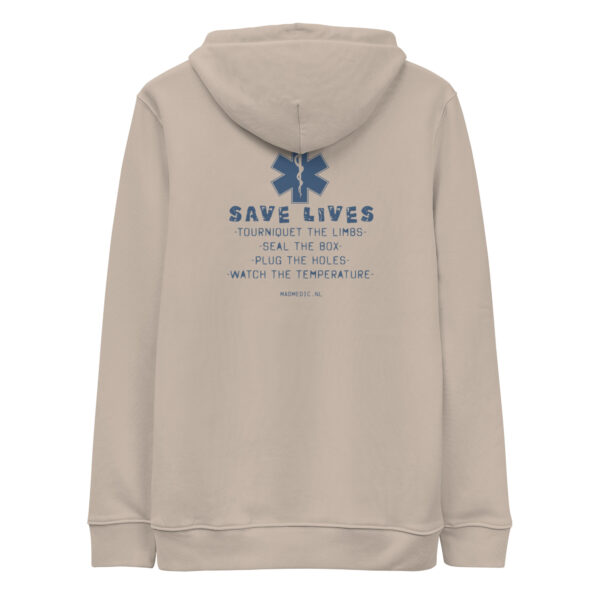 Unisex essential eco hoodie Save Lives - Afbeelding 5